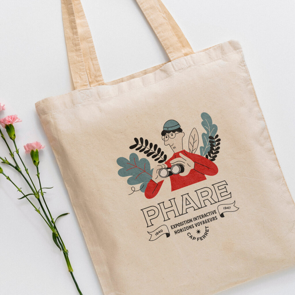 Phare du Cap Ferret Tote Bag proposition graphique